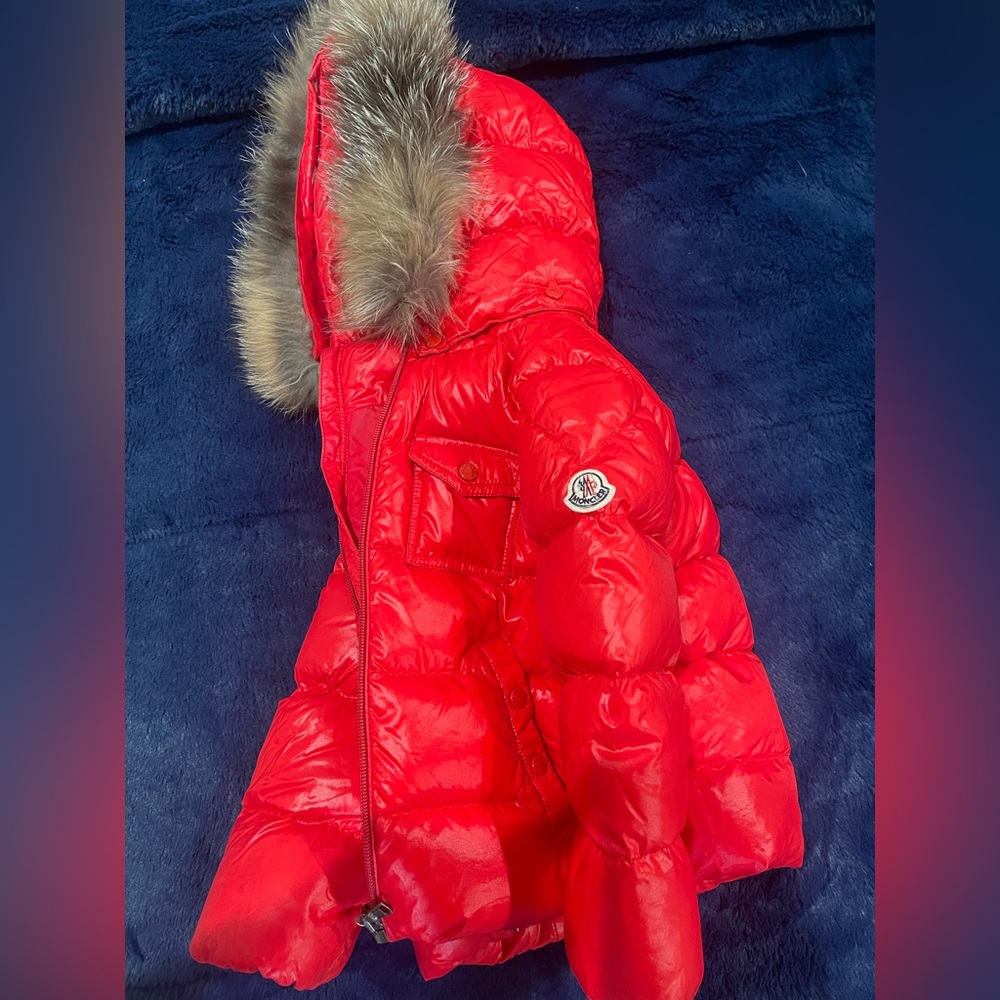 Red Moncler  Coat